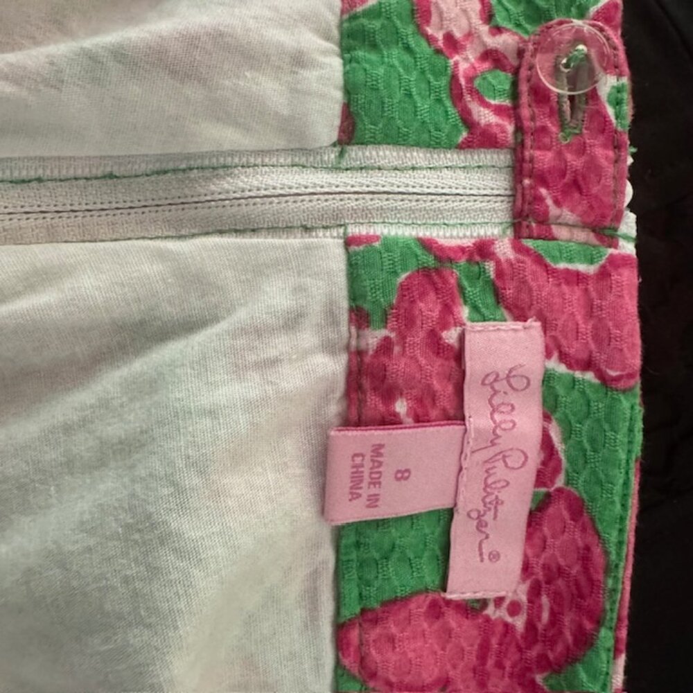 Lilly Pulitzer Pink & Green Floral Skort Size 8 - Picture 5 of 5